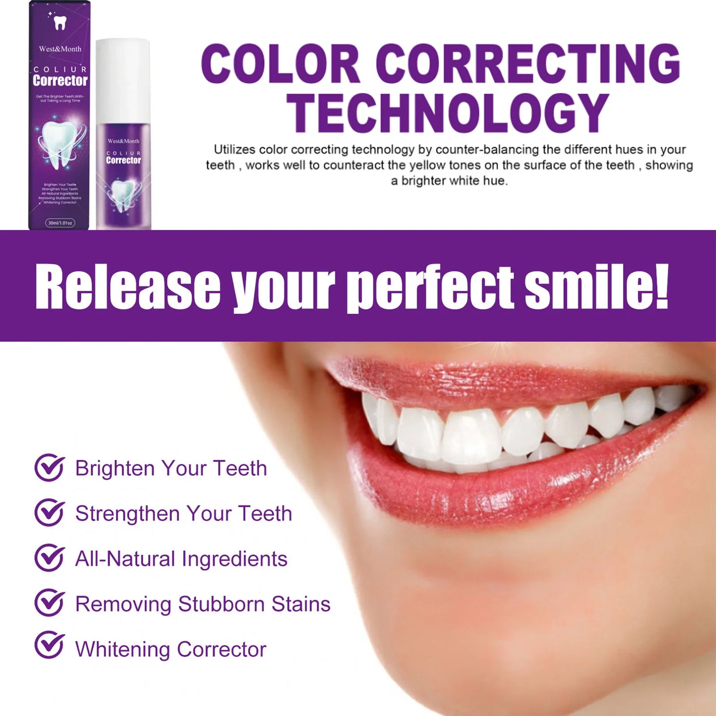 Purple Toothpaste Whitener