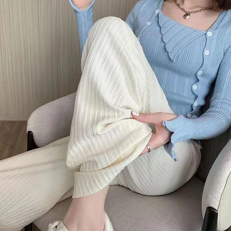Summer Bubble Milk Puff Cloud Pants