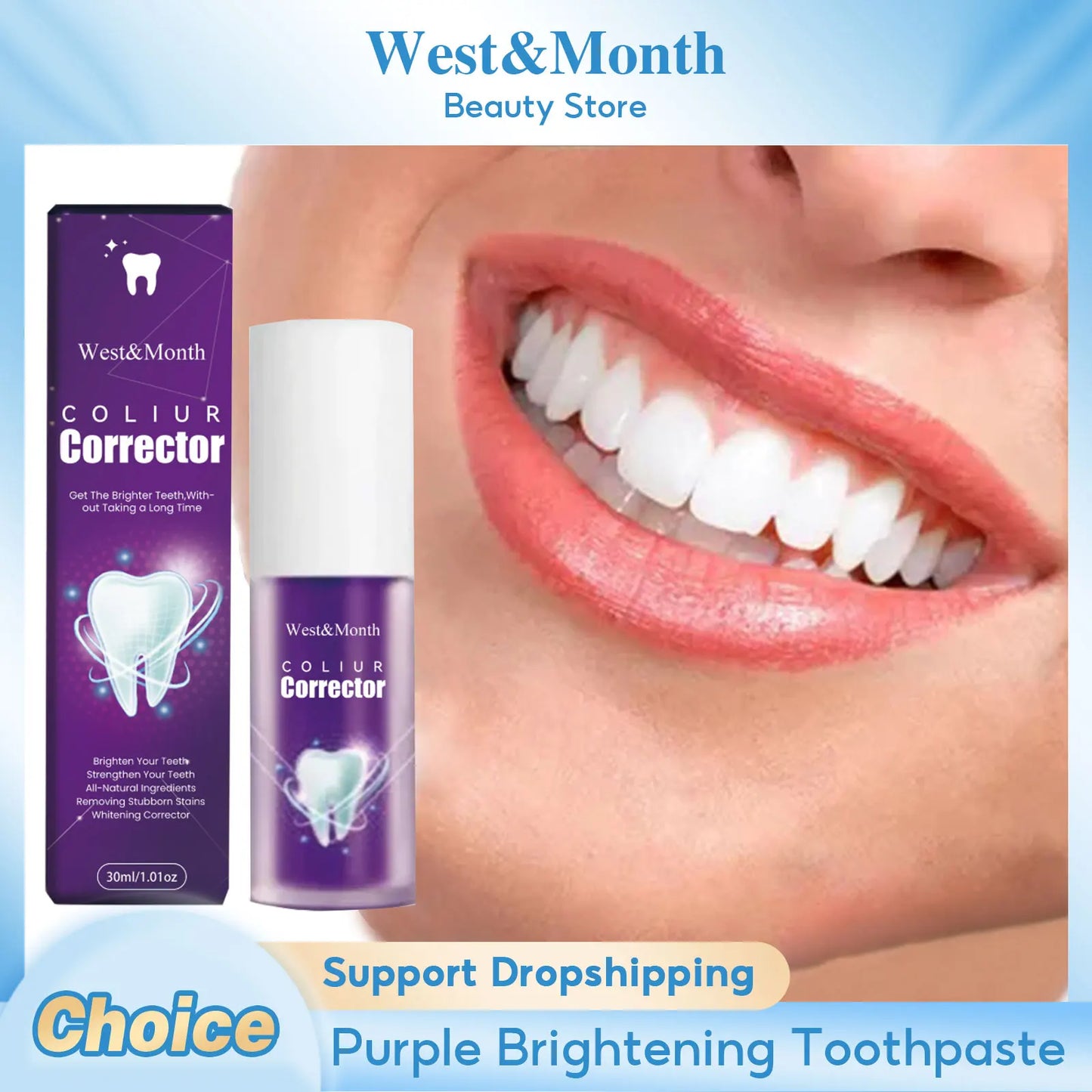 Purple Toothpaste Whitener