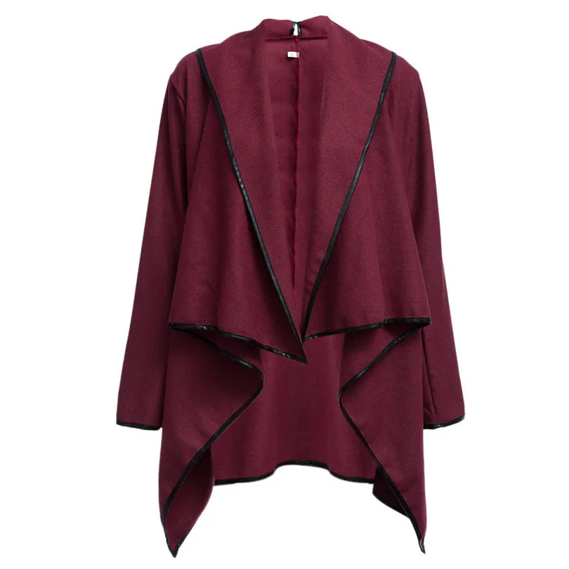 Women Trench Coat Long Cashmere Overcoats Trench Woolen Coat Female Warm Wool Long Sleeve Overcoat